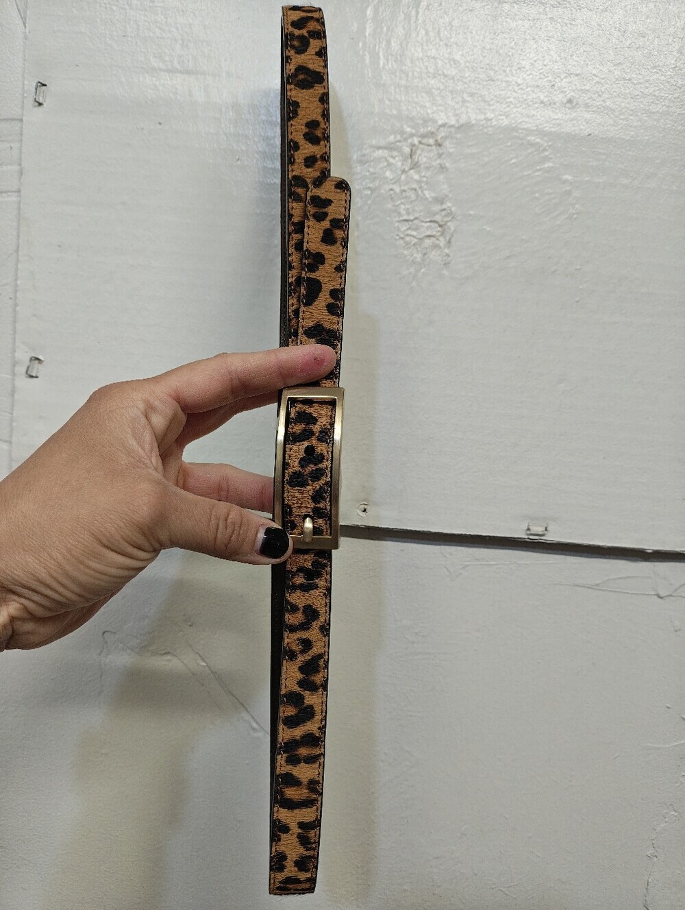 leather Banana Republic Leopard Belt 37 In Long